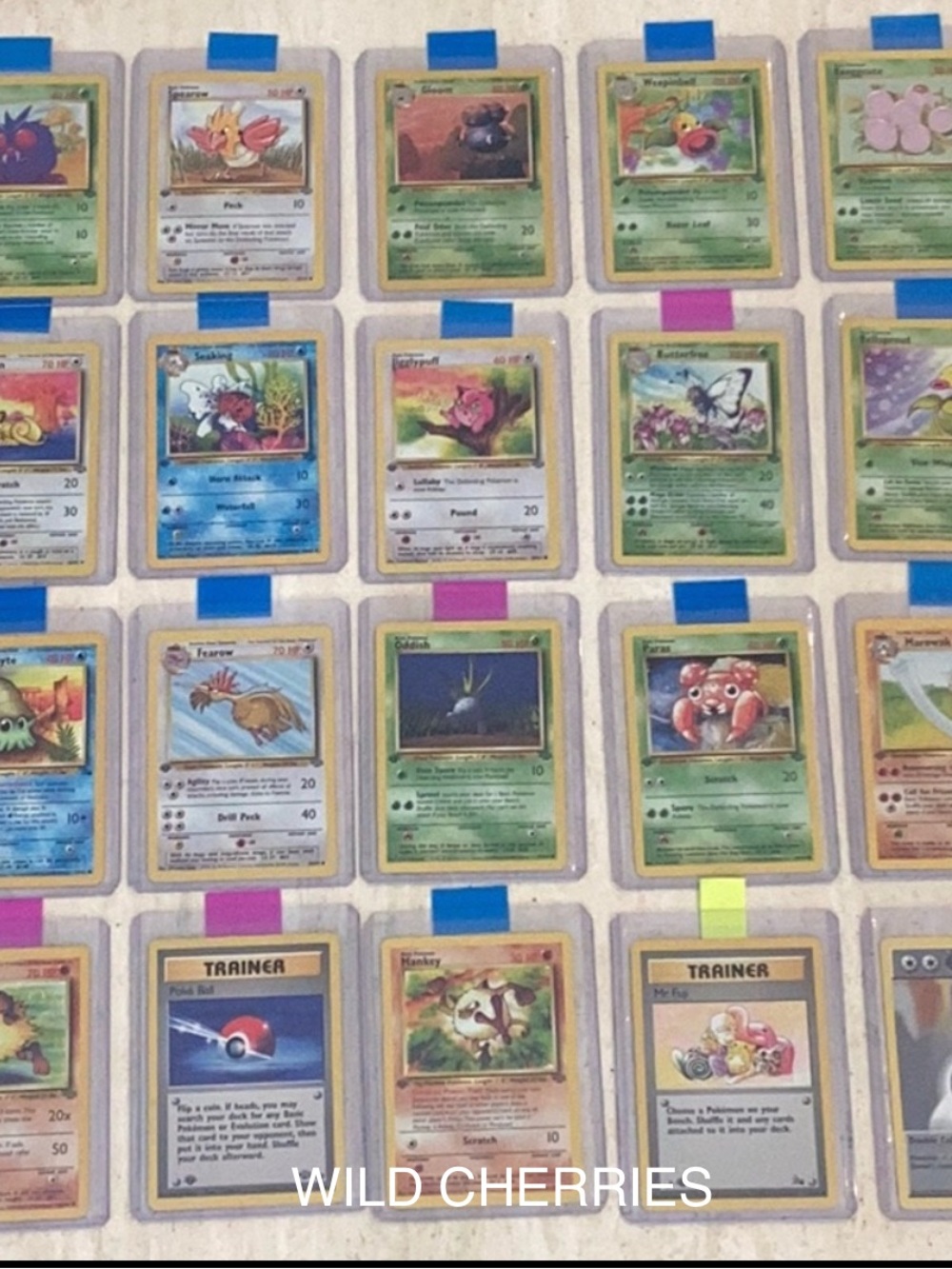 1999 Pokemon 1st Edition Cards Lot Of 20 Assorted Binder Collection Card Jungle